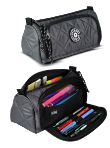 Jacbag Prime XL Soft-Çift Bölmeli  Kapitone Kalemkutu