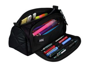 Jacbag Prime XL Soft-Çift Bölmeli  Kapitone Kalemkutu Prime XL Soft-Siyah