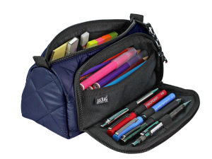 Jacbag Prime XL Soft-Çift Bölmeli  Kapitone Kalemkutu Prime XL Soft-Lacivert