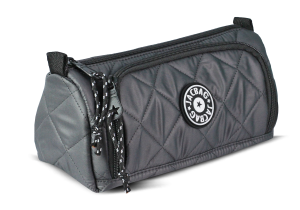 Jacbag Prime XL Soft-Çift Bölmeli  Kapitone Kalemkutu Prime XL Soft-Gri