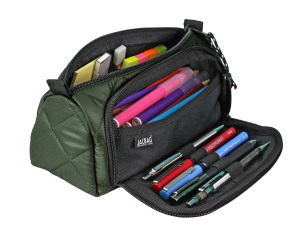 Jacbag Prime XL Soft-Çift Bölmeli  Kapitone Kalemkutu Prime XL Soft-Haki