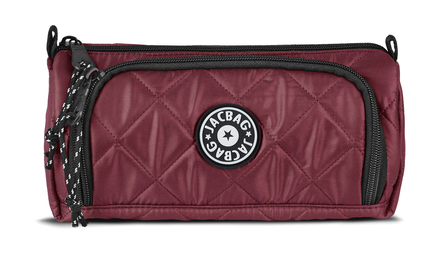 Jacbag Prime XL Soft-Çift Bölmeli  Kapitone Kalemkutu Prime XL Soft-Bordo