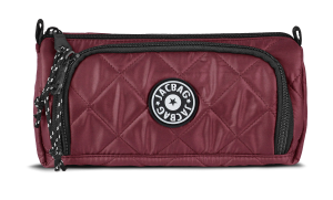 Jacbag Prime XL Soft-Çift Bölmeli  Kapitone Kalemkutu Prime XL Soft-Bordo