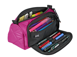 Jacbag Prime XL Soft-Çift Bölmeli  Kapitone Kalemkutu Prime XL Soft-Pembe