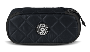 Jacbag Oval XL Soft-Oval Tip Büyük Boy Kapitone Kalem Kutusu Oval XL Soft-Siyah