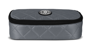 Jacbag Oval XL Soft-Oval Tip Büyük Boy Kapitone Kalem Kutusu Oval XL Soft-Gri