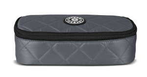 Jacbag Oval XL Soft-Oval Tip Büyük Boy Kapitone Kalem Kutusu Oval XL Soft-Gri