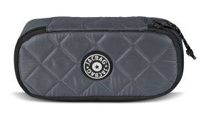 Jacbag Oval XL Soft-Oval Tip Büyük Boy Kapitone Kalem Kutusu Oval XL Soft-Gri