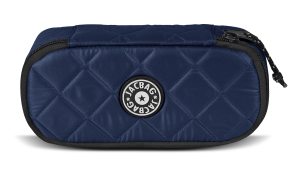 Jacbag Oval XL Soft-Oval Tip Büyük Boy Kapitone Kalem Kutusu Oval XL Soft-Lacivert