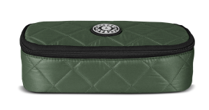 Jacbag Oval XL Soft-Oval Tip Büyük Boy Kapitone Kalem Kutusu Oval XL Soft-Haki