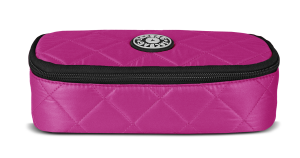 Jacbag Oval XL Soft-Oval Tip Büyük Boy Kapitone Kalem Kutusu Oval XL Soft-Pembe