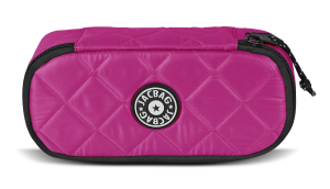 Jacbag Oval XL Soft-Oval Tip Büyük Boy Kapitone Kalem Kutusu Oval XL Soft-Pembe