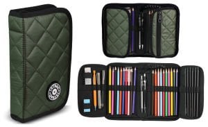 Jacbag cover Soft-Sert Kapaklı Ayraçlı kapitone Kalem Kutusu