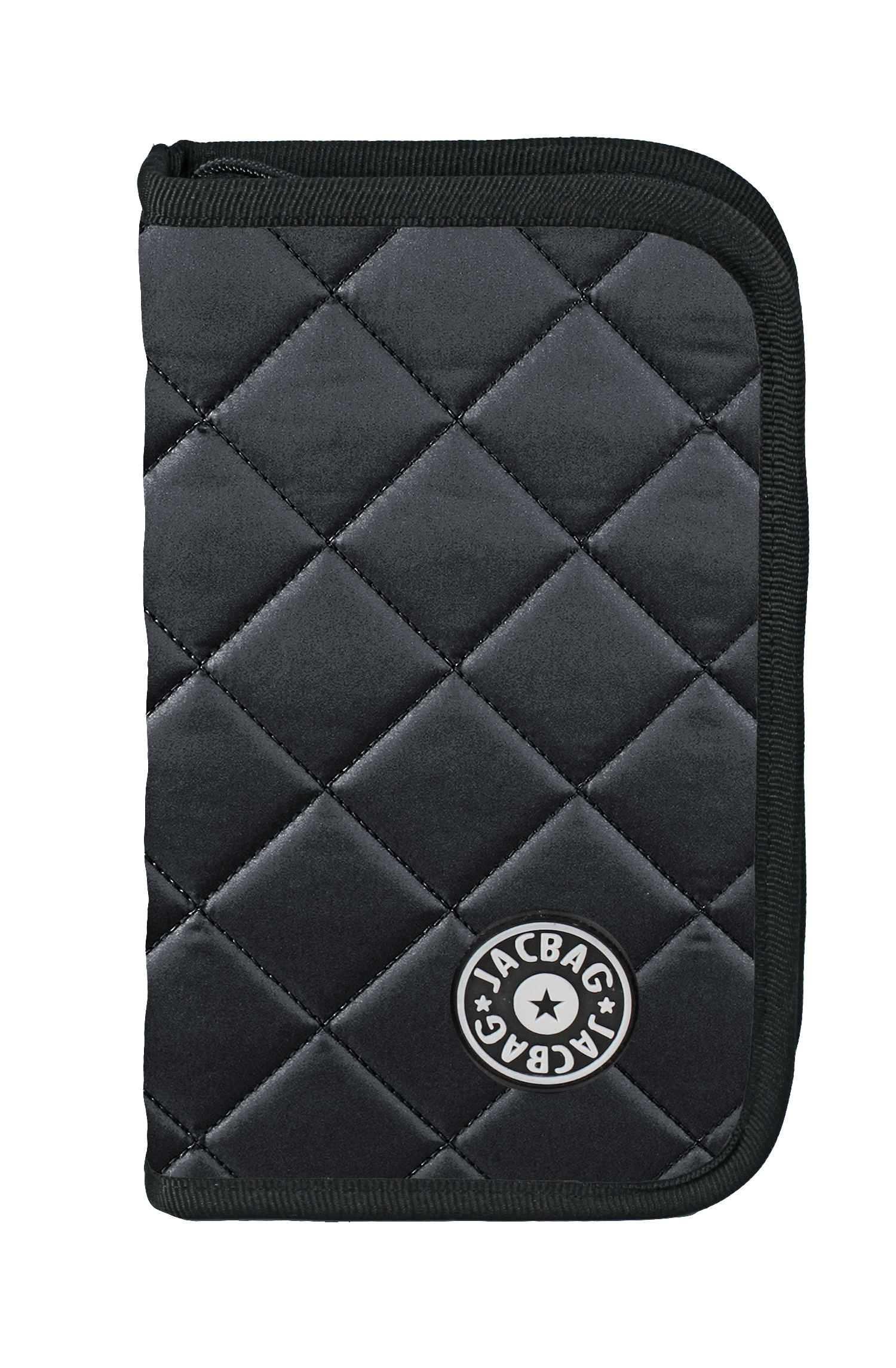 Jacbag cover Soft-Sert Kapaklı Ayraçlı kapitone Kalem Kutusu Cover Soft-Siyah