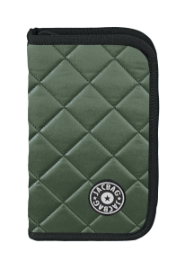 Jacbag cover Soft-Sert Kapaklı Ayraçlı kapitone Kalem Kutusu Cover Soft-Haki