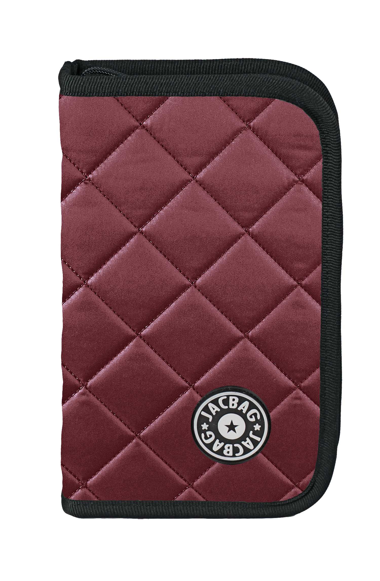 Jacbag cover Soft-Sert Kapaklı Ayraçlı kapitone Kalem Kutusu Cover Soft-Bordo