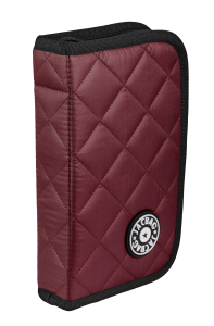 Jacbag cover Soft-Sert Kapaklı Ayraçlı kapitone Kalem Kutusu Cover Soft-Bordo