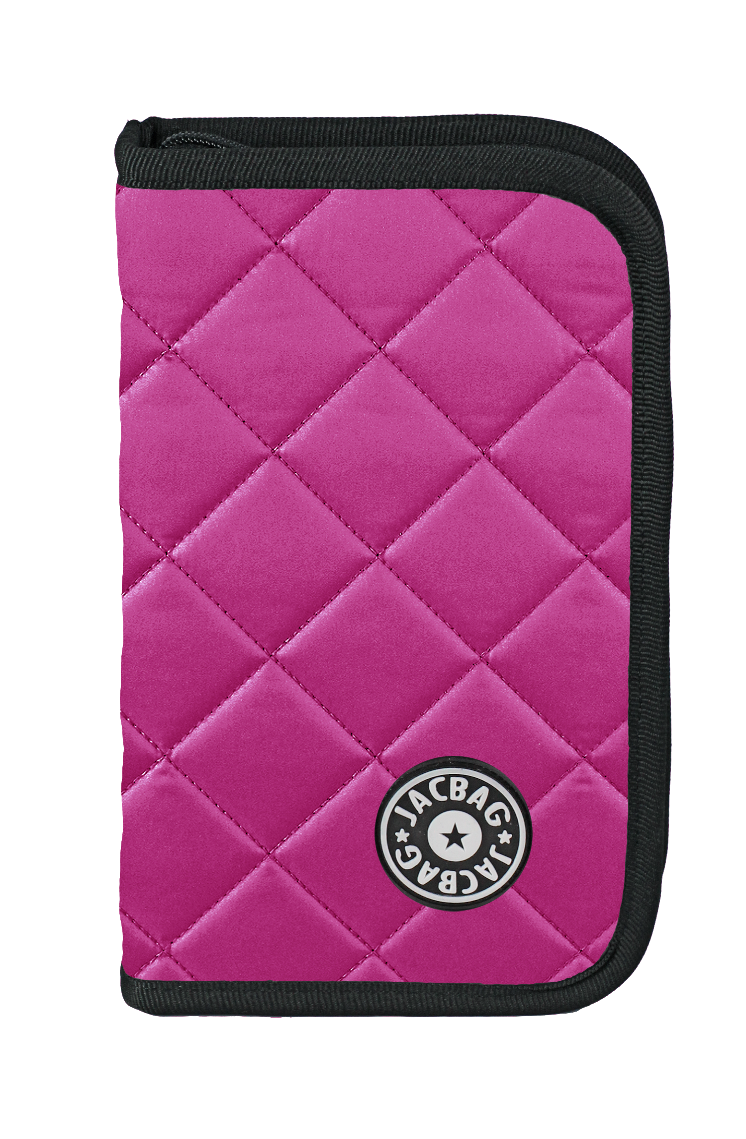 Jacbag cover Soft-Sert Kapaklı Ayraçlı kapitone Kalem Kutusu Cover Soft-Pembe