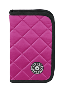 Jacbag cover Soft-Sert Kapaklı Ayraçlı kapitone Kalem Kutusu Cover Soft-Pembe