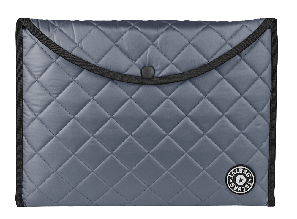 Jacbag Snap Folder Soft A4-Kapitone Çıtçıtlı Dosya A4 Çıtçıtlı-Soft Gri