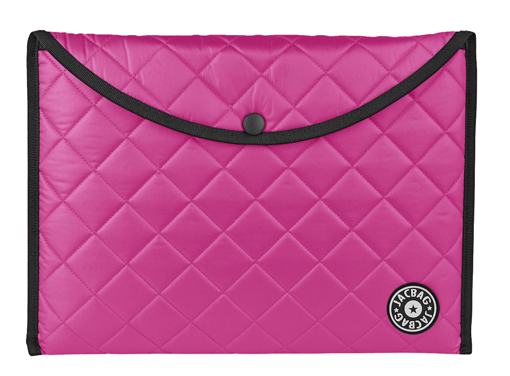 Jacbag Snap Folder Soft A4-Kapitone Çıtçıtlı Dosya A4 Çıtçıtlı-Soft Pembe