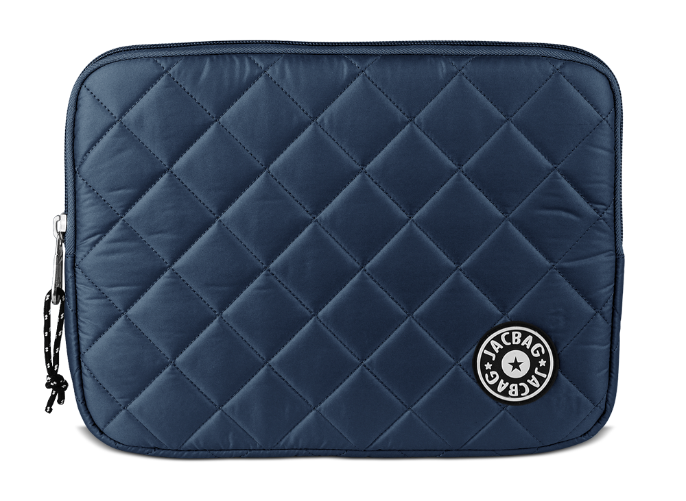 Jacbag Tablet Soft-Fermuarlı Kapitone Tablet Çantası Tablet Soft Lacivert