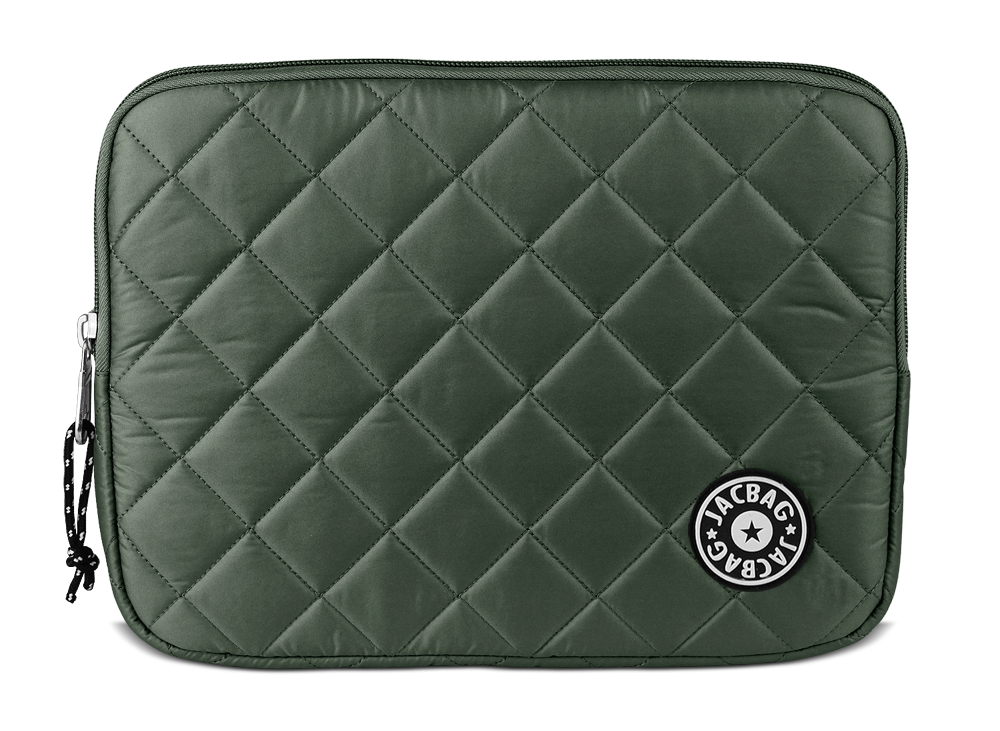 Jacbag Tablet Soft-Fermuarlı Kapitone Tablet Çantası Kapitone-Tablet-Haki