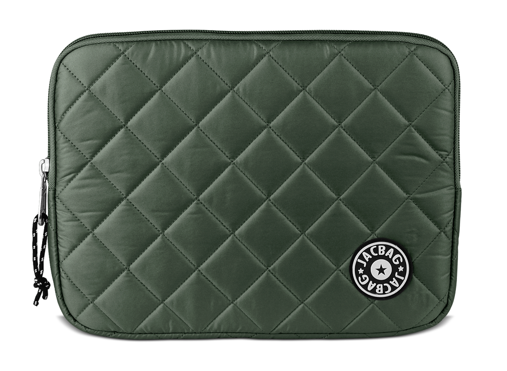 Jacbag Tablet Soft-Fermuarlı Kapitone Tablet Çantası Tablet Soft Haki