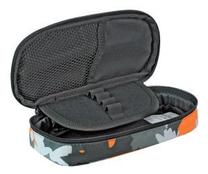 Jacbag Oval Kalem Kutusu Medıum Oval Medium-Turuncu Camoflora