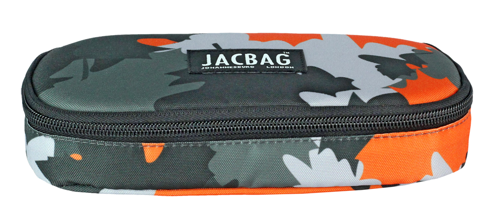 Jacbag Oval Kalem Kutusu Medıum Oval Medium-Turuncu Camoflora