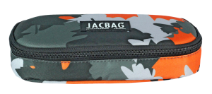 Jacbag Oval Kalem Kutusu Medıum Oval Medium-Turuncu Camoflora