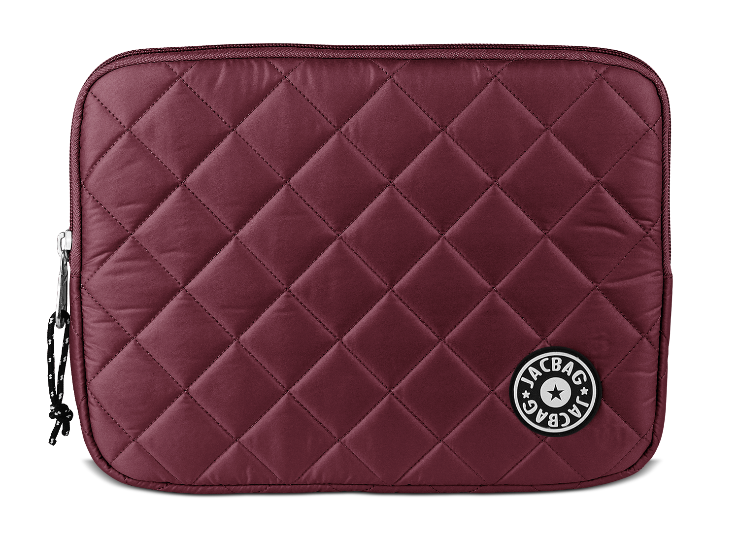 Jacbag Tablet Soft-Fermuarlı Kapitone Tablet Çantası Kapitone-Tablet-Bordo