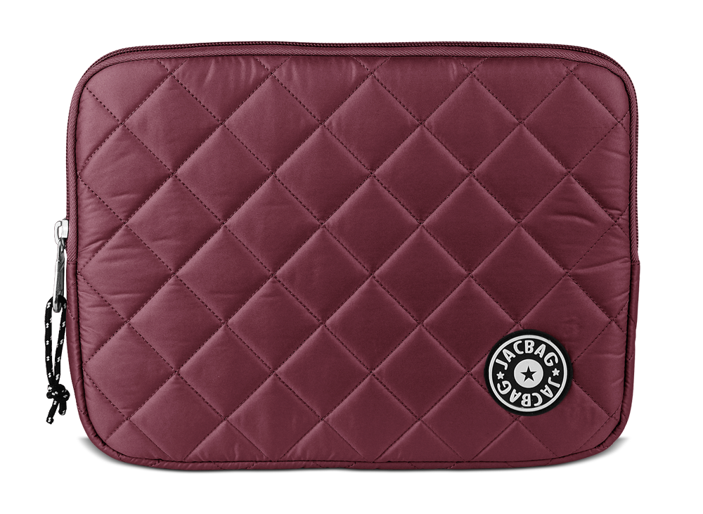 Jacbag Tablet Soft-Fermuarlı Kapitone Tablet Çantası Tablet Soft  Bordo