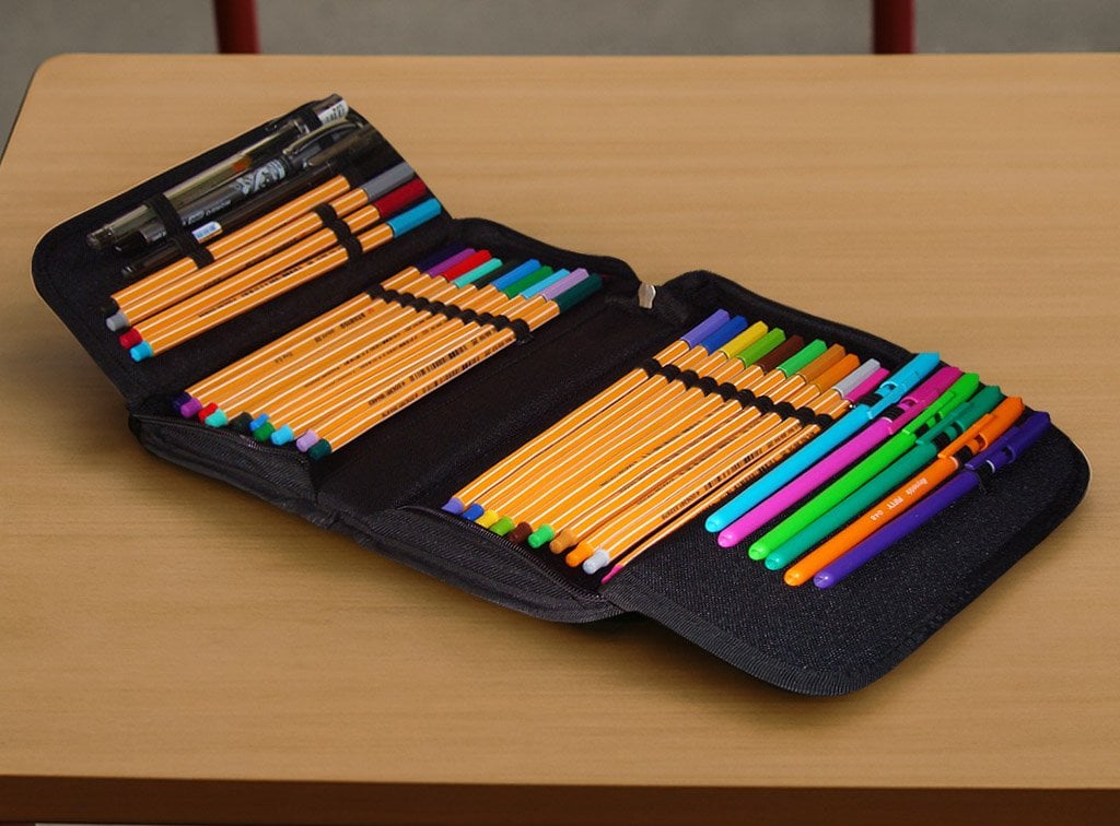 Jacbag Cover -Sert Kapaklı Lastikli Kalem Kutusu