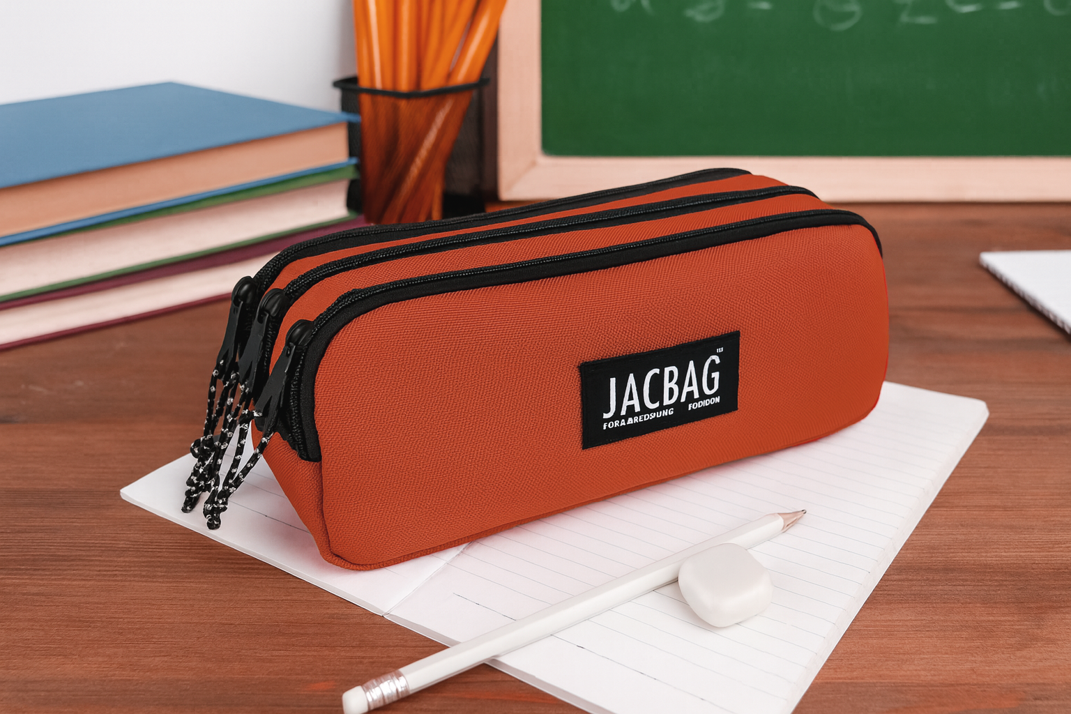 Jacbag Trıple Pouch-Üç Bölmeli Kalem Kutusu