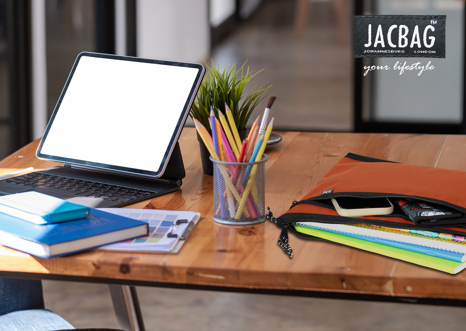 Jacbag Dual Zip Folder -İki Bölmeli Dosya Çanta  A4