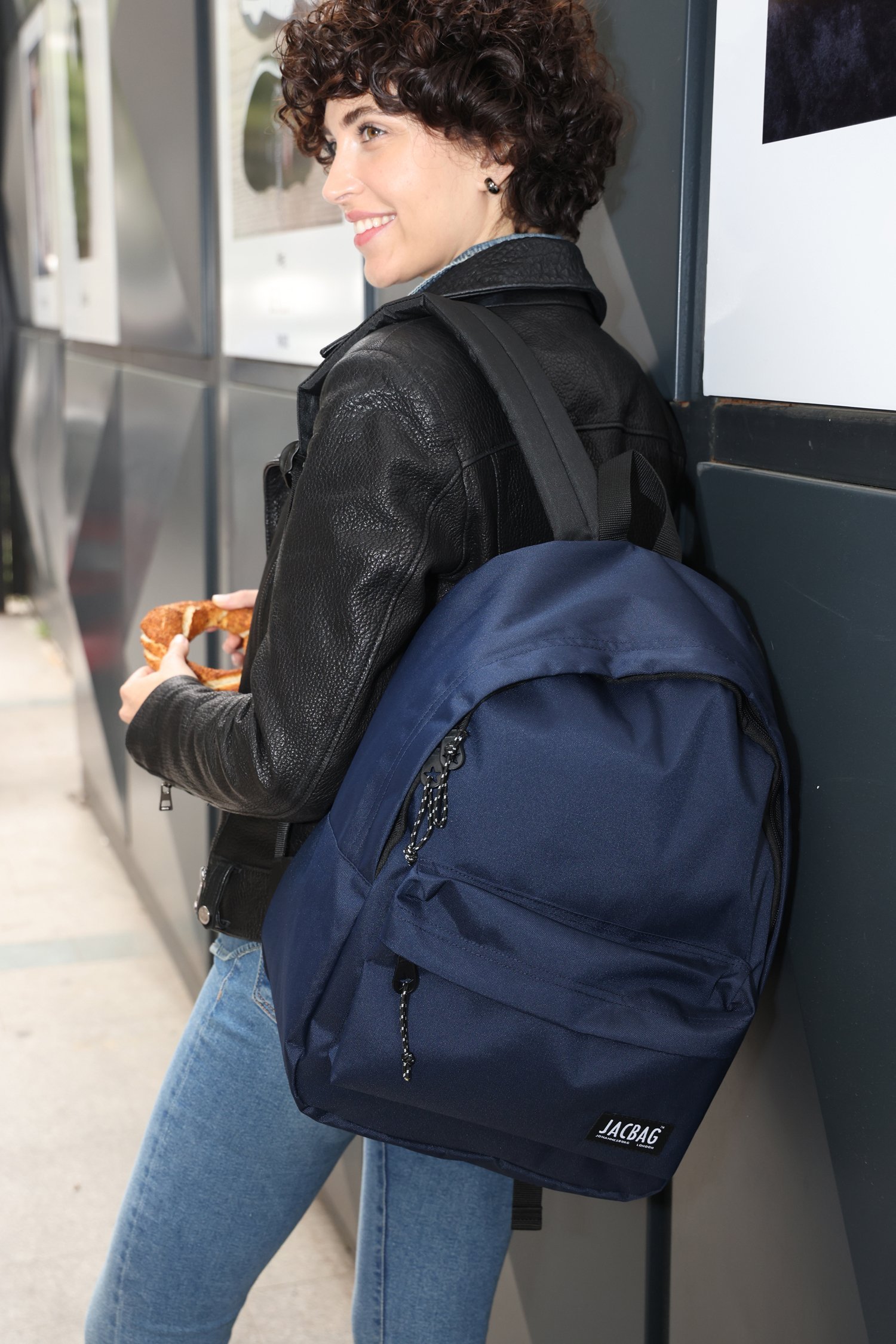 Jacbag Classic-Tek Bölmeli Sırt Çantası Classic Jac-Lacivert