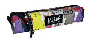 Jacbag Prizma-Sosis Tip Kalem Kutusu Prizma-Sarı Kedili