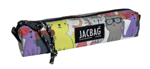 Jacbag Prizma-Sosis Tip Kalem Kutusu Prizma-Sarı Kedili