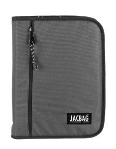 Jacbag OrganiZip-Fermuarlı Dosya Çanta A4 Organizer Dosya-Gri