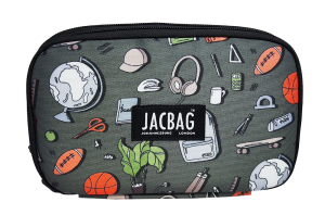 Jacbag Double Cover -Çift Kapaklı Kalem Kutusu Double Cover-College