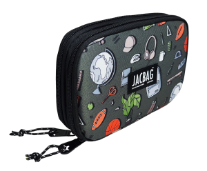 Jacbag Double Cover -Çift Kapaklı Kalem Kutusu Double Cover-College