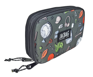 Jacbag Double Cover -Çift Kapaklı Kalem Kutusu Double Cover-College