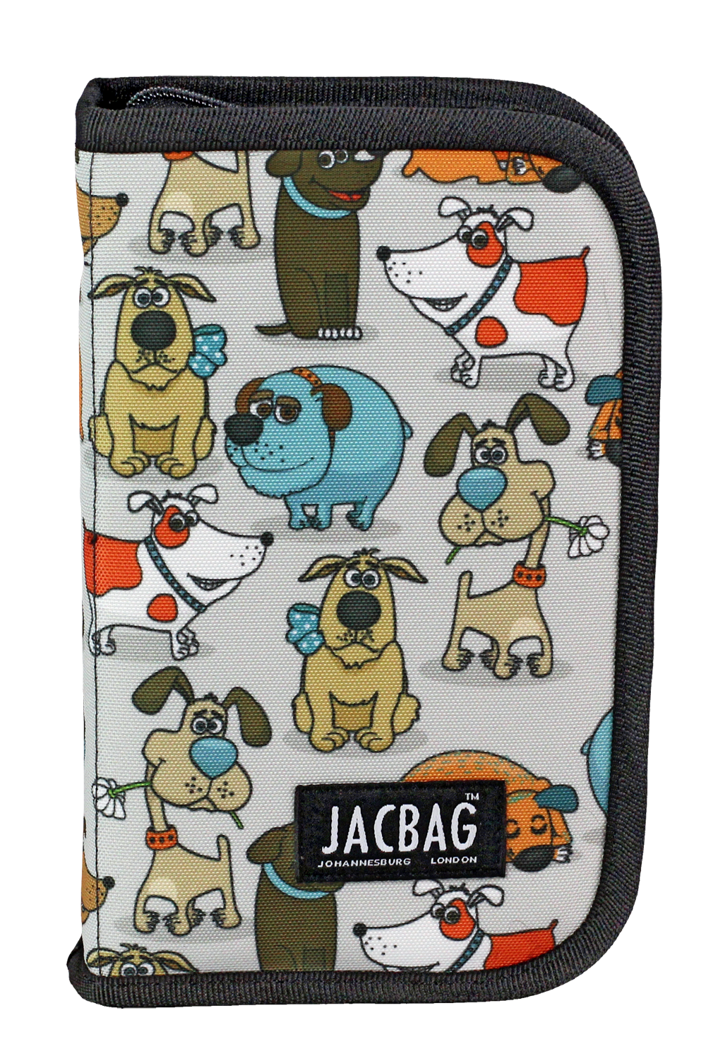 Jacbag Cover -Sert Kapaklı Lastikli Kalem Kutusu Cover-Neşeli Patiler