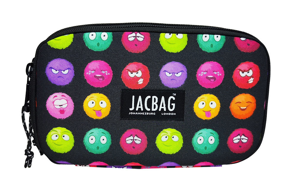 Jacbag Double Cover -Çift Kapaklı Kalem Kutusu Double Cover-Emoji