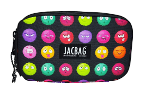 Jacbag Double Cover -Çift Kapaklı Kalem Kutusu Double Cover-Emoji
