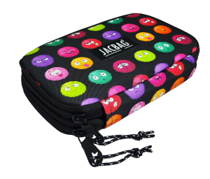 Jacbag Double Cover -Çift Kapaklı Kalem Kutusu Double Cover-Emoji