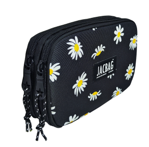 Jacbag Double Cover -Çift Kapaklı Kalem Kutusu Double Cover-Papatya