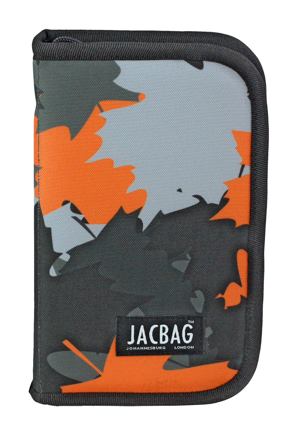Jacbag Cover -Sert Kapaklı Lastikli Kalem Kutusu Cover-Turuncu Camoflora