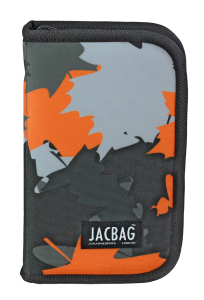 Jacbag Cover -Sert Kapaklı Lastikli Kalem Kutusu Cover-Turuncu Camoflora